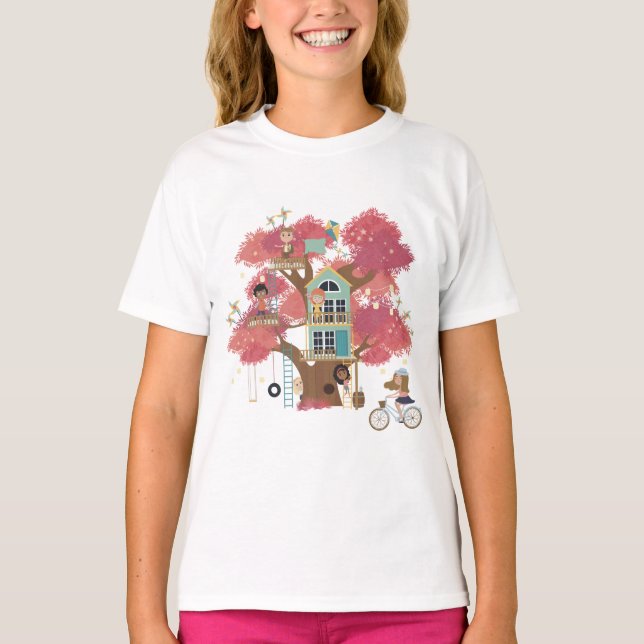 Treehouse Collection Girls Ruffle T-Shirt (Devant)