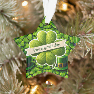 Trèfle à quatre feuilles Saint Patrick bonne journ