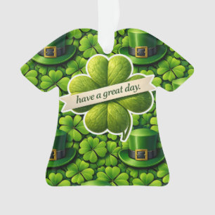 Trèfle à quatre feuilles Saint Patrick bonne journ