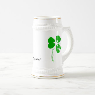 Trèfle de vert du jour de St Patrick - tasse de