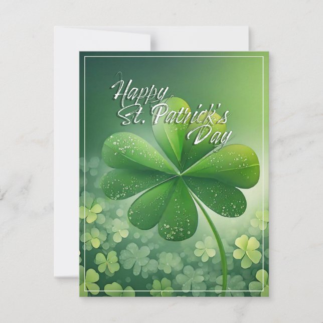 Trèfles verts Joyeuse Saint-Patrick (7) c (Devant)