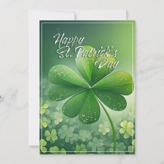 Trèfles verts Joyeuse Saint-Patrick (7) c (Devant)