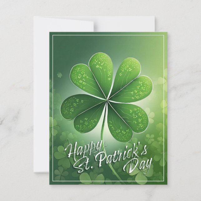 Trèfles verts Joyeux St. Patrick (8) c (Devant)
