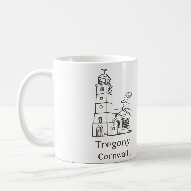 Tregony Clocktower Mug (Gauche)
