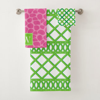 Treillis Maximaliste Prépa Lime Vert Rose Monogram