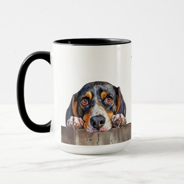 Trek Walker Coonhound Chien Mug (Gauche)