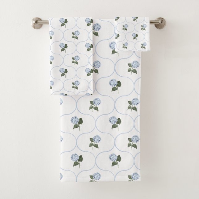 Trellis de floraison d'hortensia bleu (En situation)