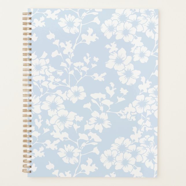 Trellis Floral - Bleu Poudre (Devant)