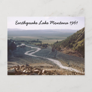 Tremblement de terre Lake Slide Montana 1961 Carte