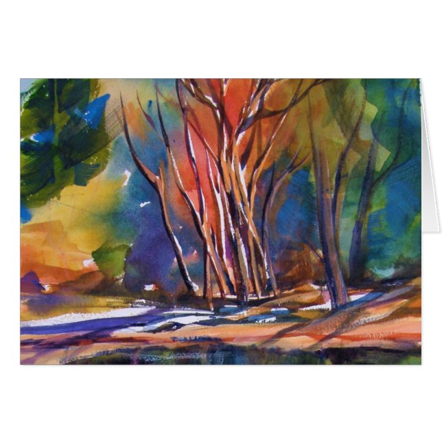Trembles et ombres de CARTE de Yosemite (Devant horizontal)