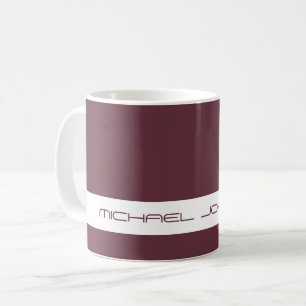 Trend Color Dark Red Wine - Futuristic Name Mug