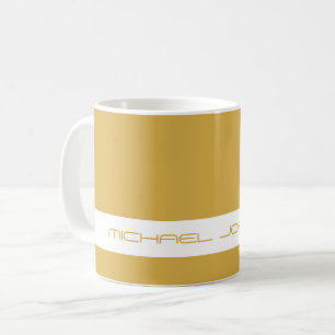 Trend Color Golden Yellow - Futuristic Name Mug