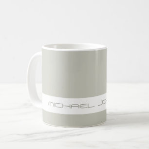 Trend Color Light Silver Grey Nom futuriste Mug