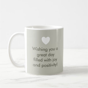 Trend Color Light Silver Grey Nom Positivity Mug