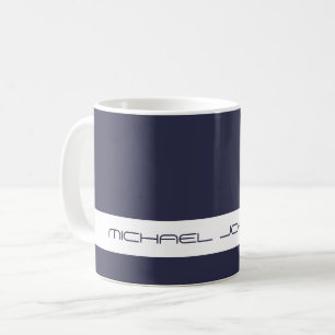 Trend Color Navy Blue - Futuristic Name Mug