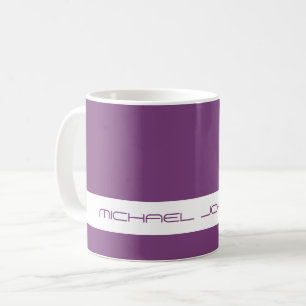 Trend Color Plum Purple - Futuristic Name Mug