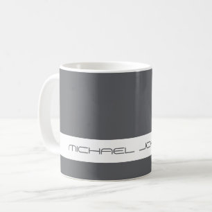 Trend Color Slate Grey - Futuristic Name Mug