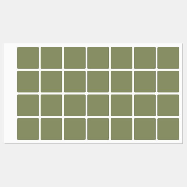 Trend Couleur Rouge Vert Solide Couleur Étiquettes (Feuille)