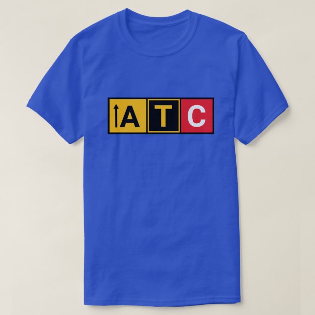 Trendy Air Traffic Control T-Shirt from the Runway (Design devant)