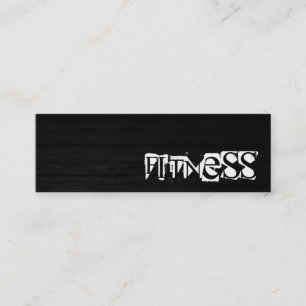 Trendy Creative Wood Fitness Carte de visite sport