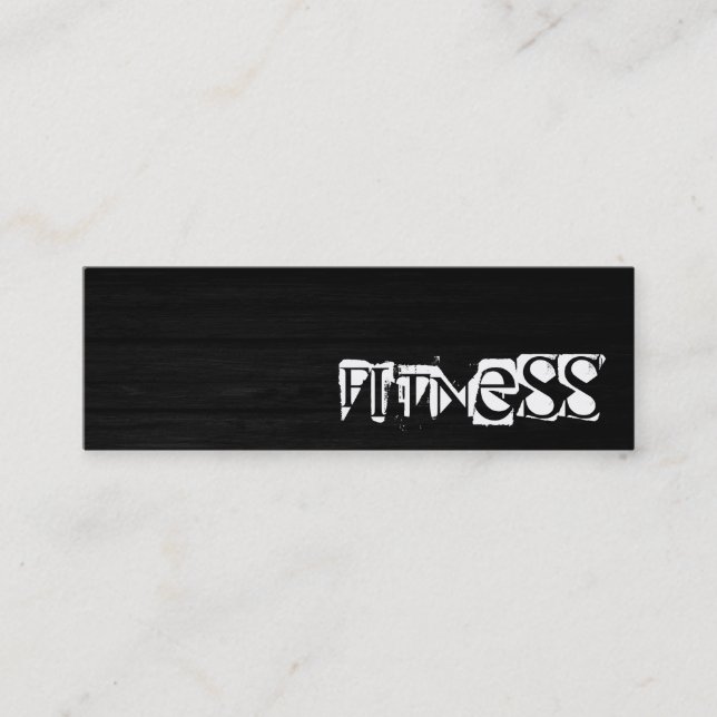 Trendy Creative Wood Fitness Carte de visite sport (Devant)
