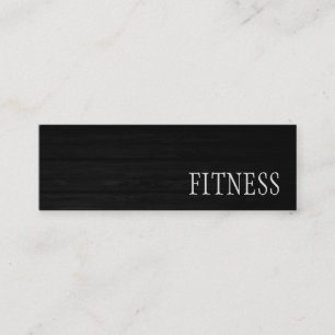 Trendy Creative Wood Fitness Carte de visite sport