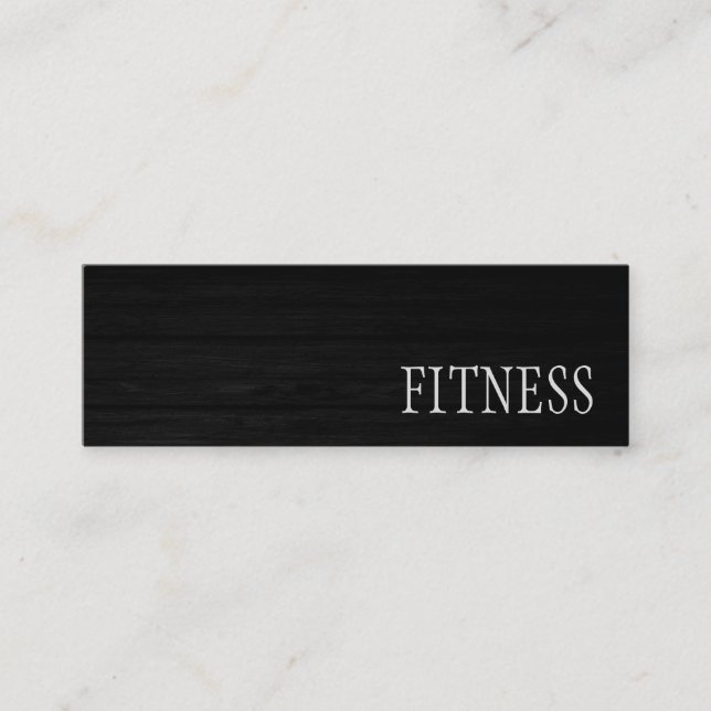 Trendy Creative Wood Fitness Carte de visite sport (Devant)