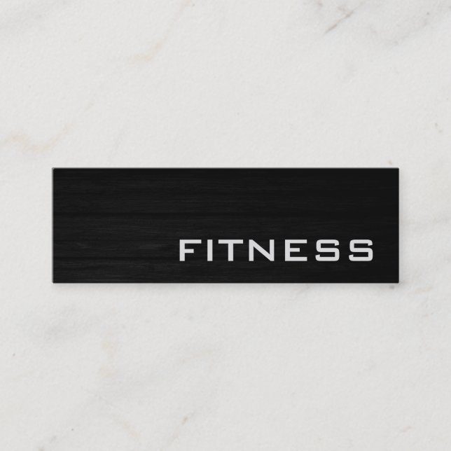 Trendy Creative Wood Fitness Carte de visite sport (Devant)