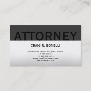 Trendy Cute Chic Plain Attorney Carte de visite