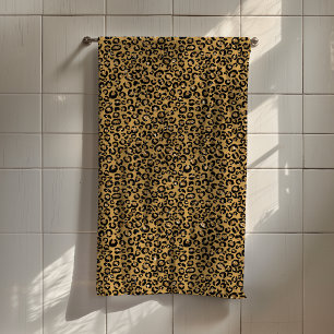 Trendy Gold Leopard Jaguar Fur Spots