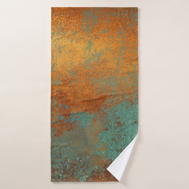 Trendy Rich Copper Patina Metallic (Serviette de bain)