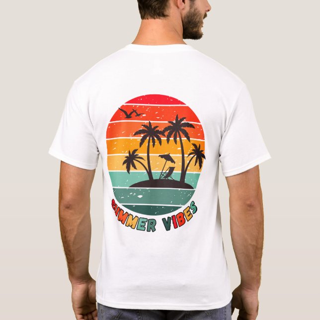trendy "summer vibes" t-shirt (Dos)