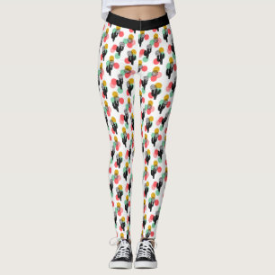 Trendy Tropical Succulent Leggings Motifs