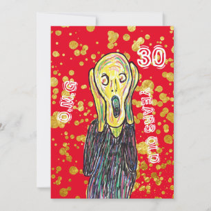Trente 30e anniversaire artiste invitation OMG