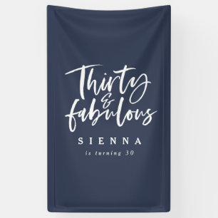 Trente et bannière fabuleuse d'anniversaire