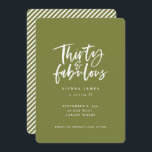 trente et fabuleux anniversaire photo invitation<br><div class="desc">trente et fabuleux anniversaire photo invitation</div>