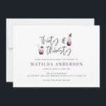 Trente et trente-et-trentième anniversaire invitat<br><div class="desc">Trente et trente ans d'invitation. Illustrations de boissons d'aquarelle. Beau design moderne.</div>