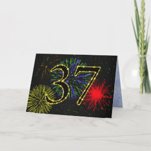 trente-septième Invitation de fête d'anniversaire