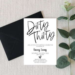 Trente-trente 30e anniversaire Invitation