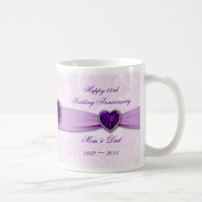 Trente-troisième tasse d'anniversaire de mariage (Droite)