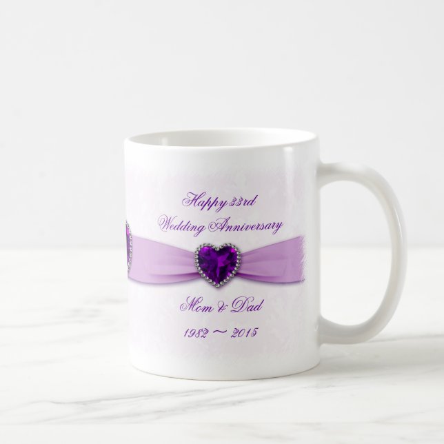 Trente-troisième tasse d'anniversaire de mariage (Droite)