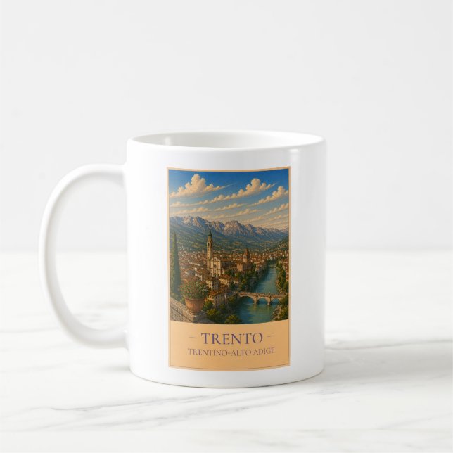 Trento, Italy – Vintage Travel Mug (Gauche)