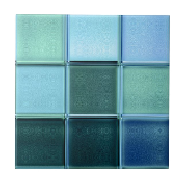 Trépied ou boîte-cadeau en verre de ~ de carreau (Devant)