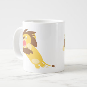 Très affamé Cartoon Lion Jumbo Mug