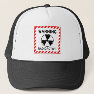 Très amusant AVERTISSEMENT RADIOACTIVE Casquette d