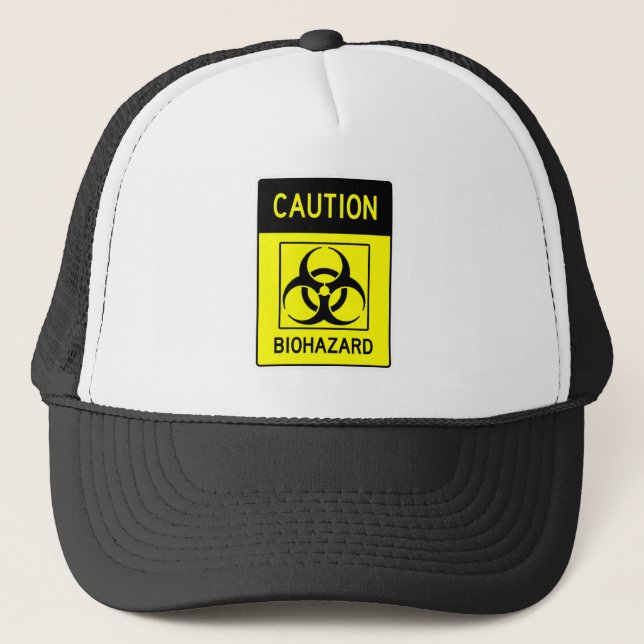TRÈS AMUSANT CAUTION BIOHAZARD Casquette des signe (Devant)