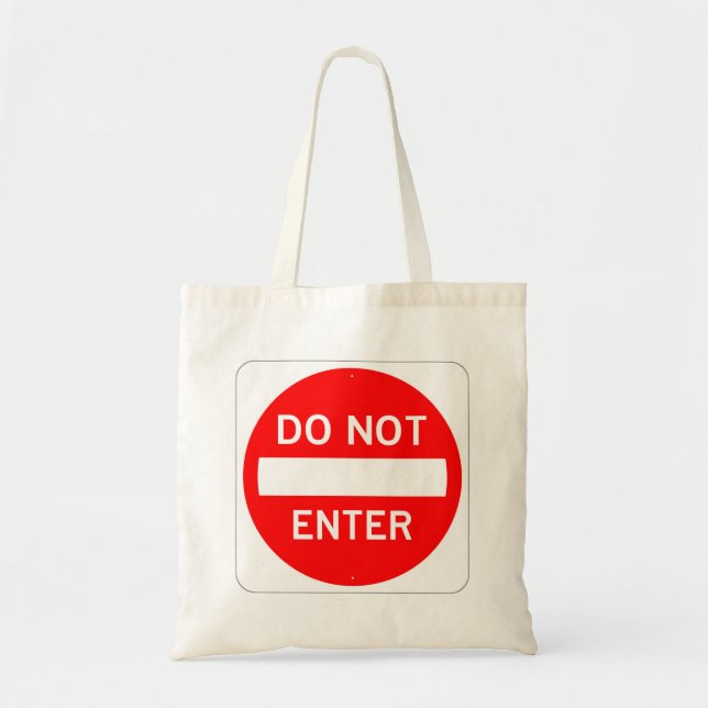 Très amusant Classique NE PAS ENTRER Sac fourre-to (Devant)
