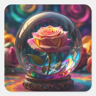 Très beau autocollant carré.