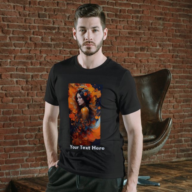 Très belle femme colorée noir Enk Flow T-Shirt (Créateur téléchargé)