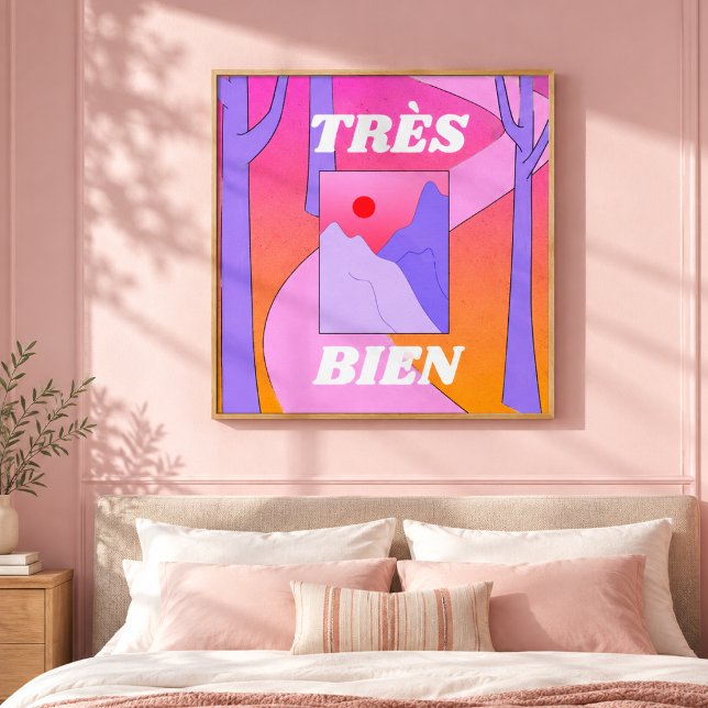 Très Bien Rétro Impression d'Art de Mur de Forêt d (Créateur téléchargé)